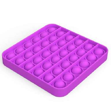 Pop It Tiktok Push Pop Mainan Sensory Fidget - KOTAK UNGU
