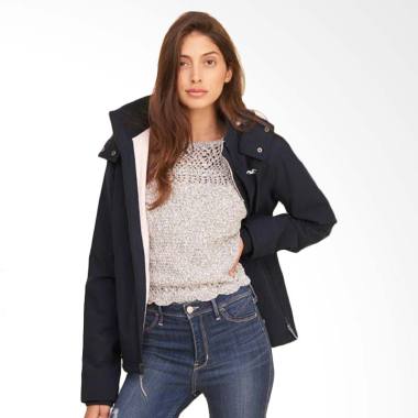 Hollister Fleece Jacket Wanita - Navy