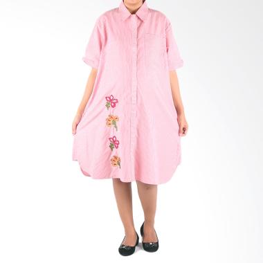 HMILL D1314 Dress Hamil & Menyusui Jumbo - Pink
