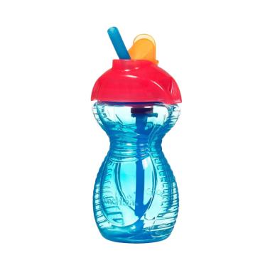Munchkin Click Lock Flip Straw Cup  ... num [1 Pack/9 oz]  - Blue