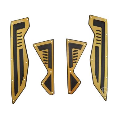 Black Diamond Bordes Pijakan Kaki Bawah Motor for NMAX 155 - Gold
