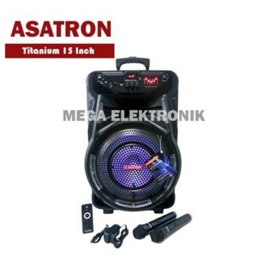 Asatron Titanium Speaker Bluetooth Portable 15inch