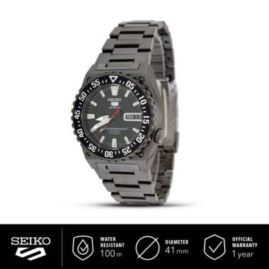 Jam Tangan Pria Seiko 5 SNZD73K1 Stainless Steel Black Dial SNZD73 Automatic Original
