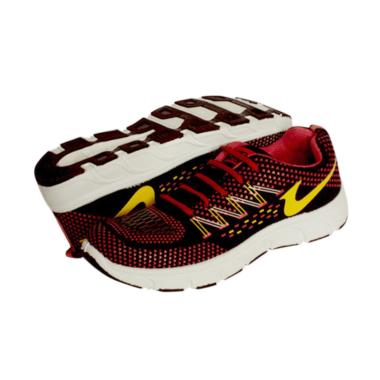 Recordshoes Athena Running Shoes Unisex - Black Red