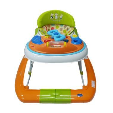 Pliko 3198T Baby Walker - White Orange