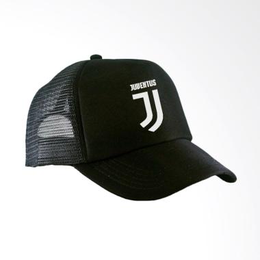 RLUCK8888 Juventus Trucker Topi - Hitam