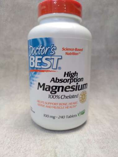 Doctor's Best High Absorption Magnesium 100mg 240 Tablets doctor