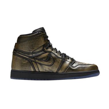 Nike Men Air Jordan 1 Retro High Wi ... Metalic Gold [AA2887-035]