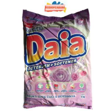 Promo Harga Daia Deterjen Bubuk + Softener Violet 4000 gr - Blibli