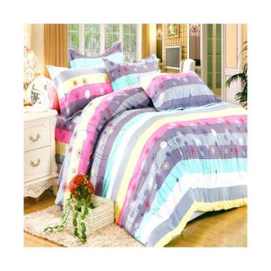 Rosewell A050 Microtex Set Sprei dan Bed Cover - Pink