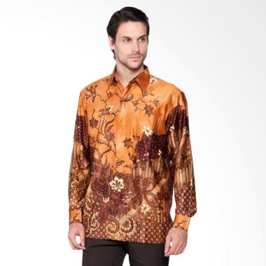 Batik Heritage Exclusive Linen Bung ... eja Panjang Pria - Yellow