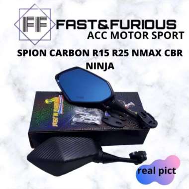 Spion carbon tangkai pendek