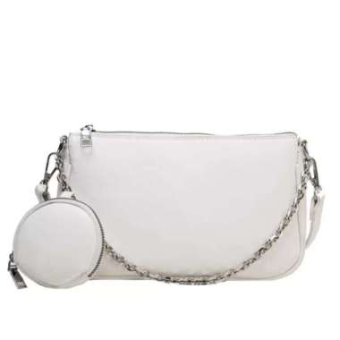 PRIZA - Tas Selempang Wanita Putih