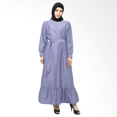 Xq Moslem Wear Melva Denim Dress Muslim - Blue