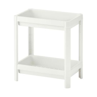 Ikea Vesken Rak Susun 2 Tingkat - Putih