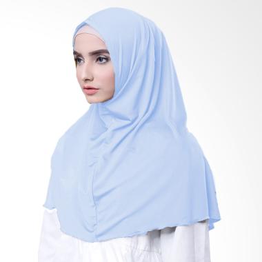 Najwa Hijab Kaos Katun TC Premium Jilbab Instan - Baby Blue