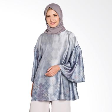 Ria Miranda Surau Blouse Atasan Muslim - Blue