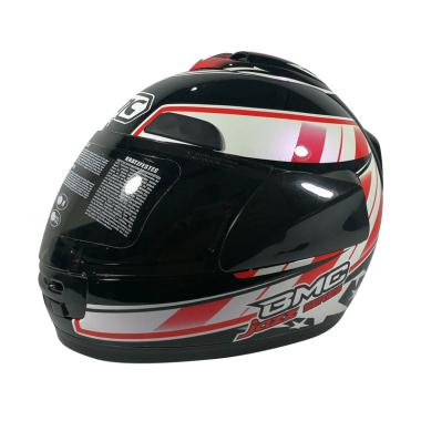 BMC Jazz Motif #14 Helm Full Face - Black White