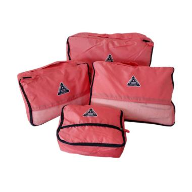 HBS Bags In Bag Organizer Set Tas Travel [4 In 1] - Merah
