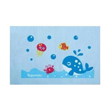 Sugar Baby Organic Healthy Cot Sheet Blue Ocean Perlak Bayi