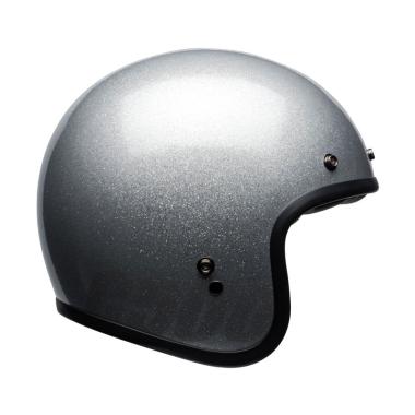 Bell Custom 500 Flake Helm Half Face - Silver