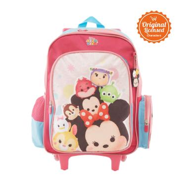 Disney Tsum Tsum 16T Trolley Bag Tas Sekolah Anak - Pink