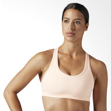 Reebok Hero Racer Padded Sport Bra Wanita - Peach [BR4285]