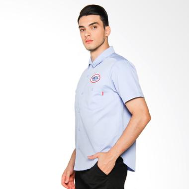 Supreme New York Hysteric Glamour S ... t Kemeja Pria - Baby Blue