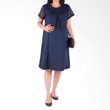 HMILL D1286 Dress Baju Hamil - Biru