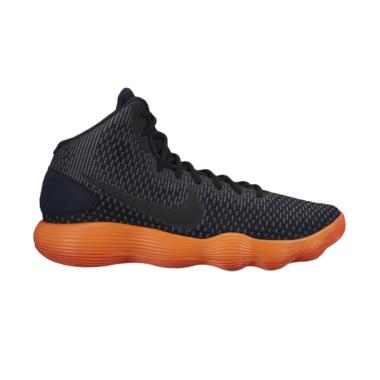 NIKE Hyperdunk 2017 Sepatu Basket Pria - Black Orange [897631-007]
