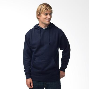 Refill Stuff Hoodie Polos Sweater Pria - Navy