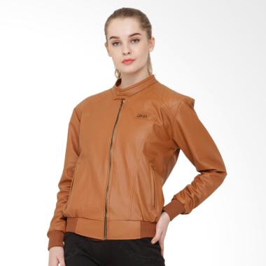 CBR Six ZNC006 Jaket Kulit Wanita - Coklat
