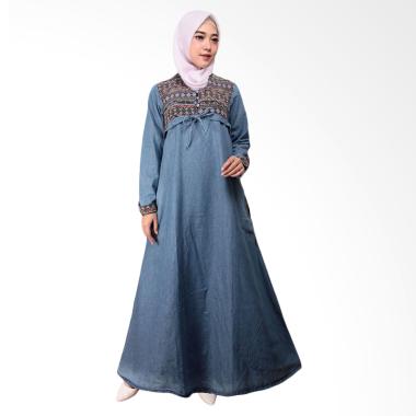 Adore Ladies 491677 Lengan Panjang Dress Muslim Wanita - Light Blue