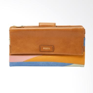 Fossil SL 7365186 Ellis Clutch Patchwork Dompet Wanita