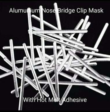 Stik Alumunium Penjepit Hidung Masker Hot Melt Nose Clip Per Bgks Isi 10 Pcs