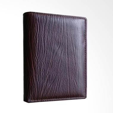 Sabiq 3/4 Kulit Asli Serat Kayu Dompet Pria - Brown