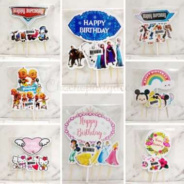 (6pc) Topper unicorn topper mickey minnie baby shak lol spiderman avengers pony tayo bts21 blackpink