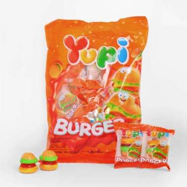 Yupi Mini Burger Permen Jelly [104 g/ Kemasan Hanging Bag Mix]