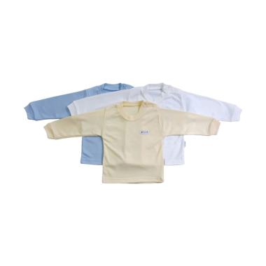 Aruchi Oblong Panjang Polos Baju Bayi Laki-laki [3 pcs]