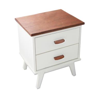 Livien Furniture Milano Meja Nakas - Ivory