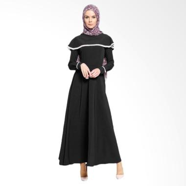 Jfashion Long Dress Maxi Variasi Re ... slim Wanita - Vinka Hitam