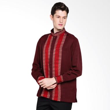 Batik Arjunaweda Men Dobby Raghav B ... ia - Merah Tua [97006018]