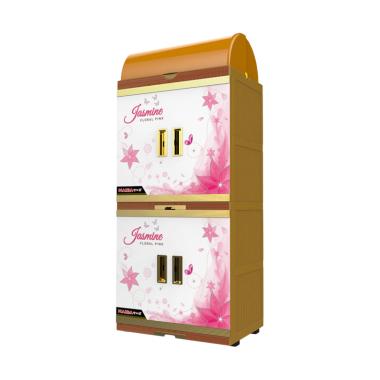 Naiba 4802 FJ Floral Rak Piring - Pink Off White