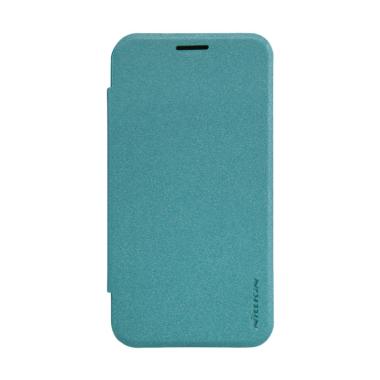 Nillkin Sparkle Leather Flip Cover Casing for Samsung Galaxy J2 - Blue Blue