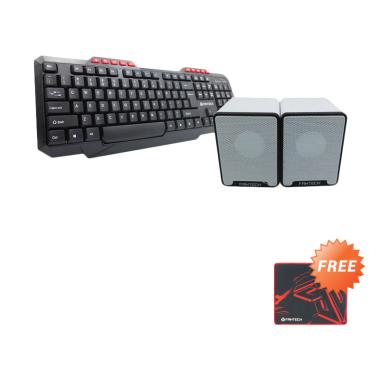 Fantech K210 Office Keyboard and GS ... utih + Free MP25 Mousepad