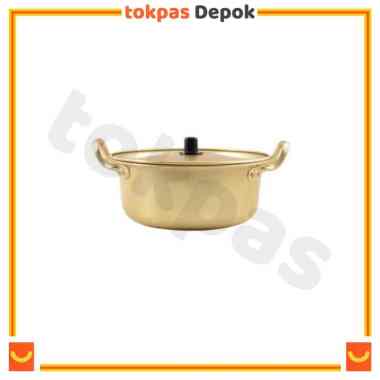 Panci Ramen Korea Aluminium Import / Korean Ramyun Pot Gold 16 cm
