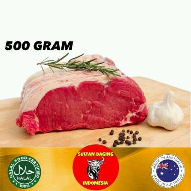 DAGING SIRLOIN STEAK 500 GRAM (HAS LUAR) IMPORT DARI AUSTRALIA/ SIRLOIN HAS LUAR/SIRLOIN STEAK/STEAK
