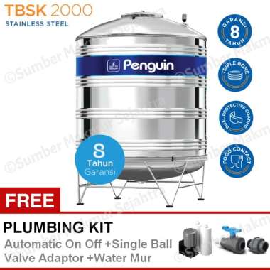 Penguin TBSK 2000 Tangki Air Stainless [2000 L] Silver