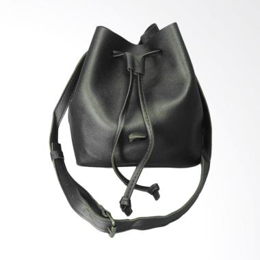 KarnaKamu Tali Serut Simple Sling Bag Wanita - Black