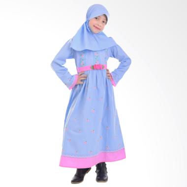 Jesca and Paul Clara 206 Gamis Baju Muslim Anak - Blue
